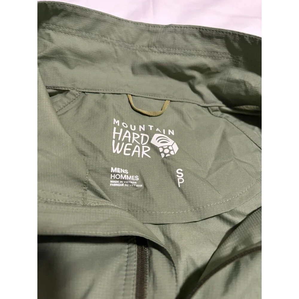 Mountain Hardware Kor Preshell Windbreaker Pullover Mens small green ultralight